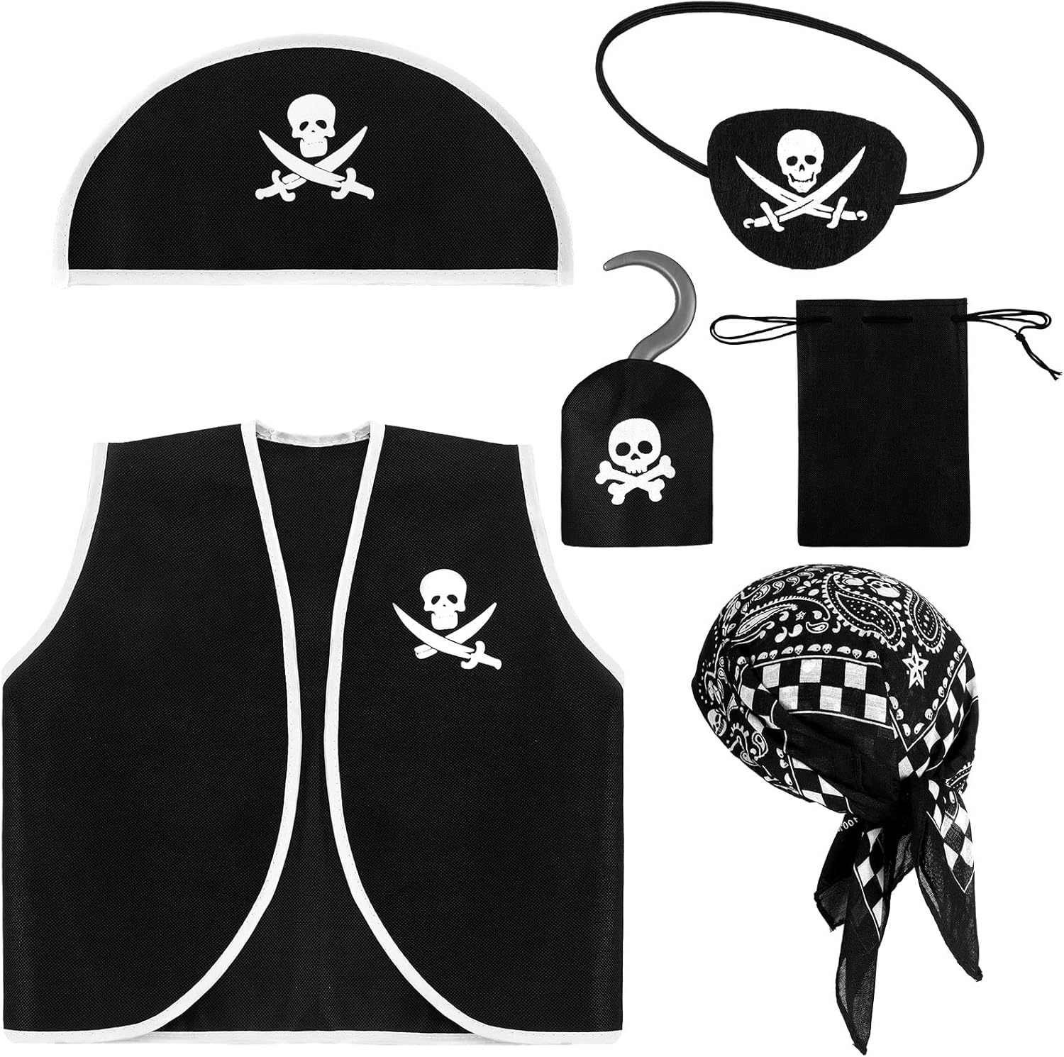 Bencailor Pirate Costumes Accessories Set Perfect for Kids