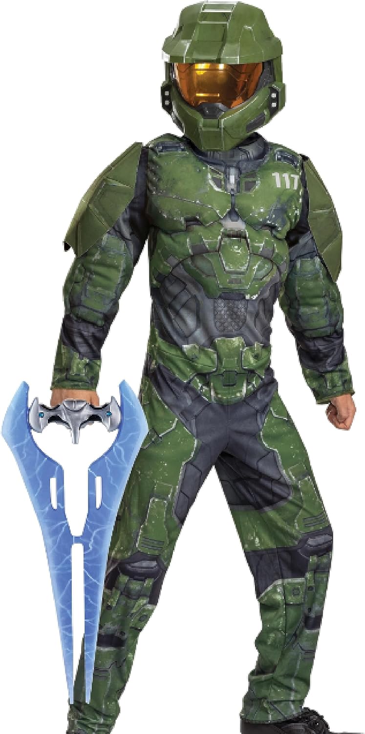 Master Chief Costume with Halo Energy Sword Disguise Kids Accessory