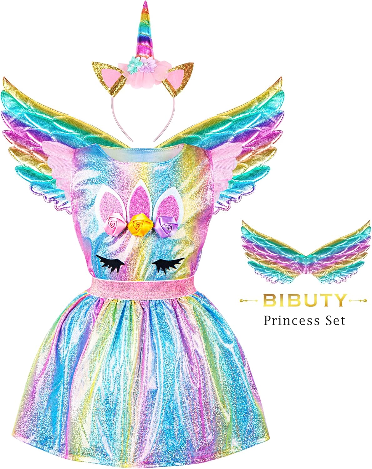 BIBUTY Kids Princess Dress Up Clothes Set