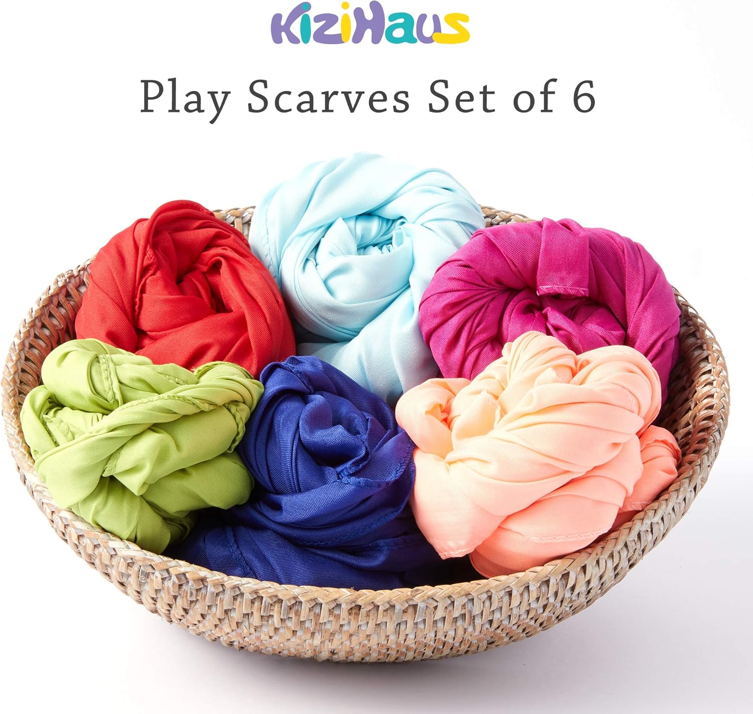 Kizihaus Play Scarves Set of 6 with Storage Bag