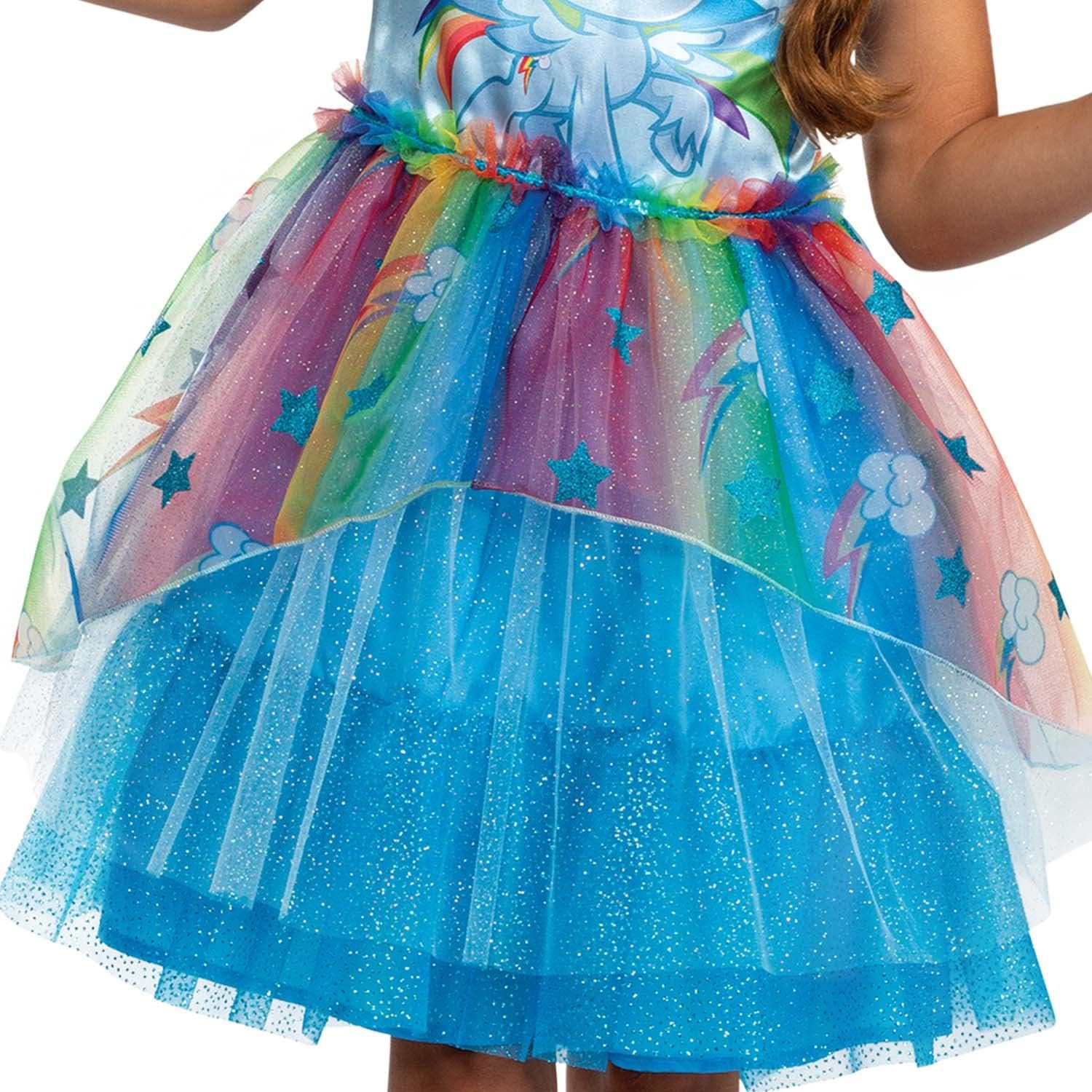 Rainbow Dash Costume for Girls My Little Pony Character Dress
