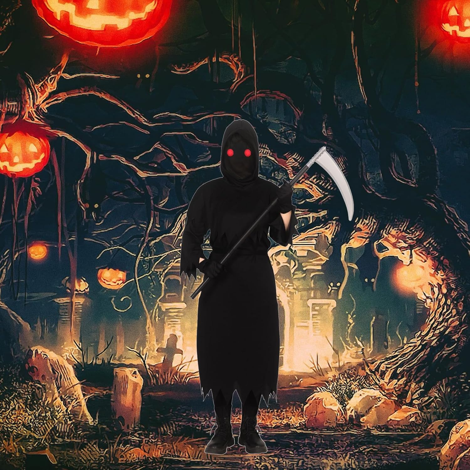 Grim Reaper Halloween Costume for Kids