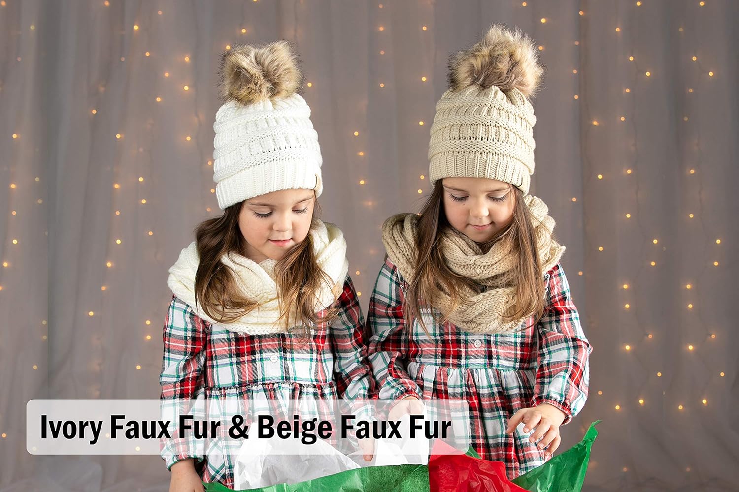 Funky Junque Kids Cozy Winter Bundle - Matching Hats Scarves Set