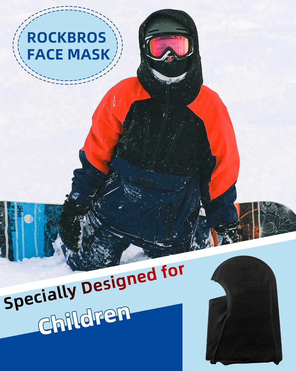 Warm Stylish Ski Mask for Kids