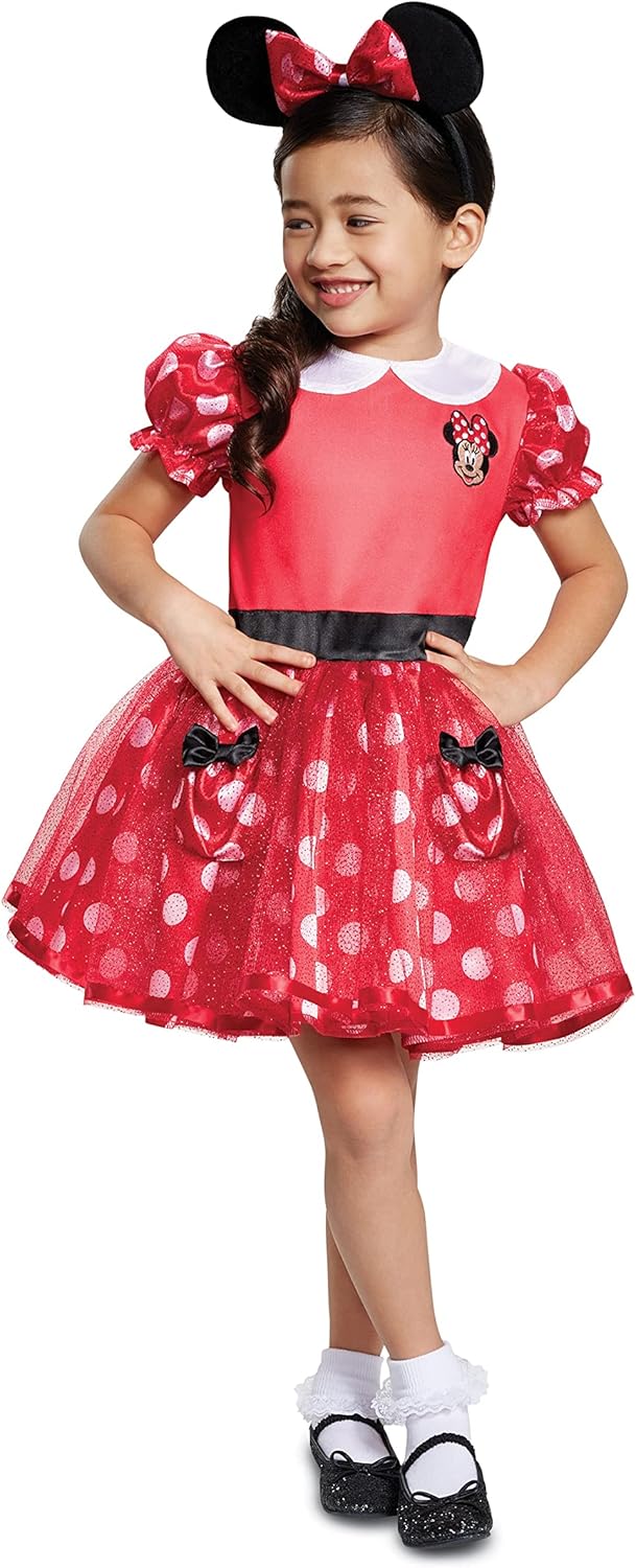 Disguise Disney Minnie Mouse Girl Costume Red 2T