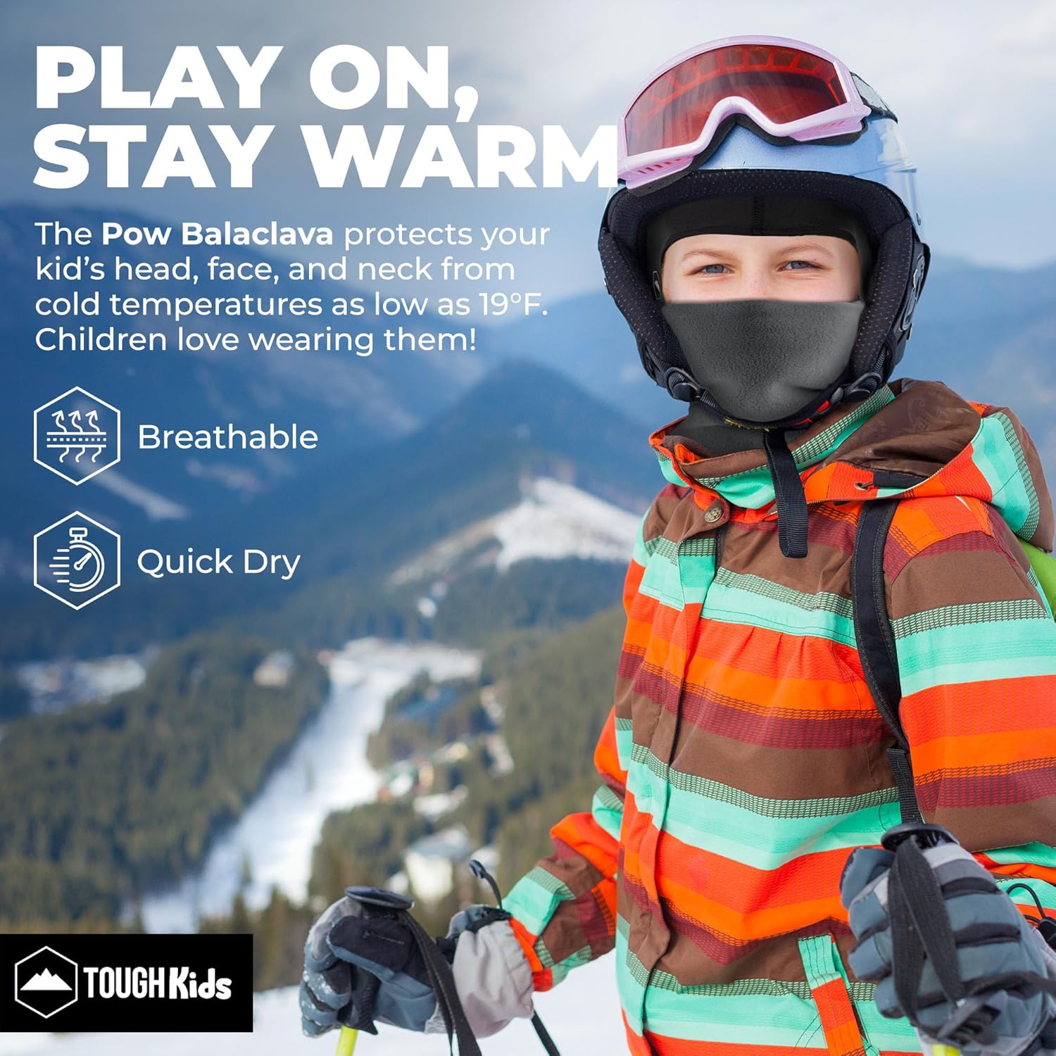 Tough Headwear Kids Balaclava Ski Mask - Stay Warm Stylish
