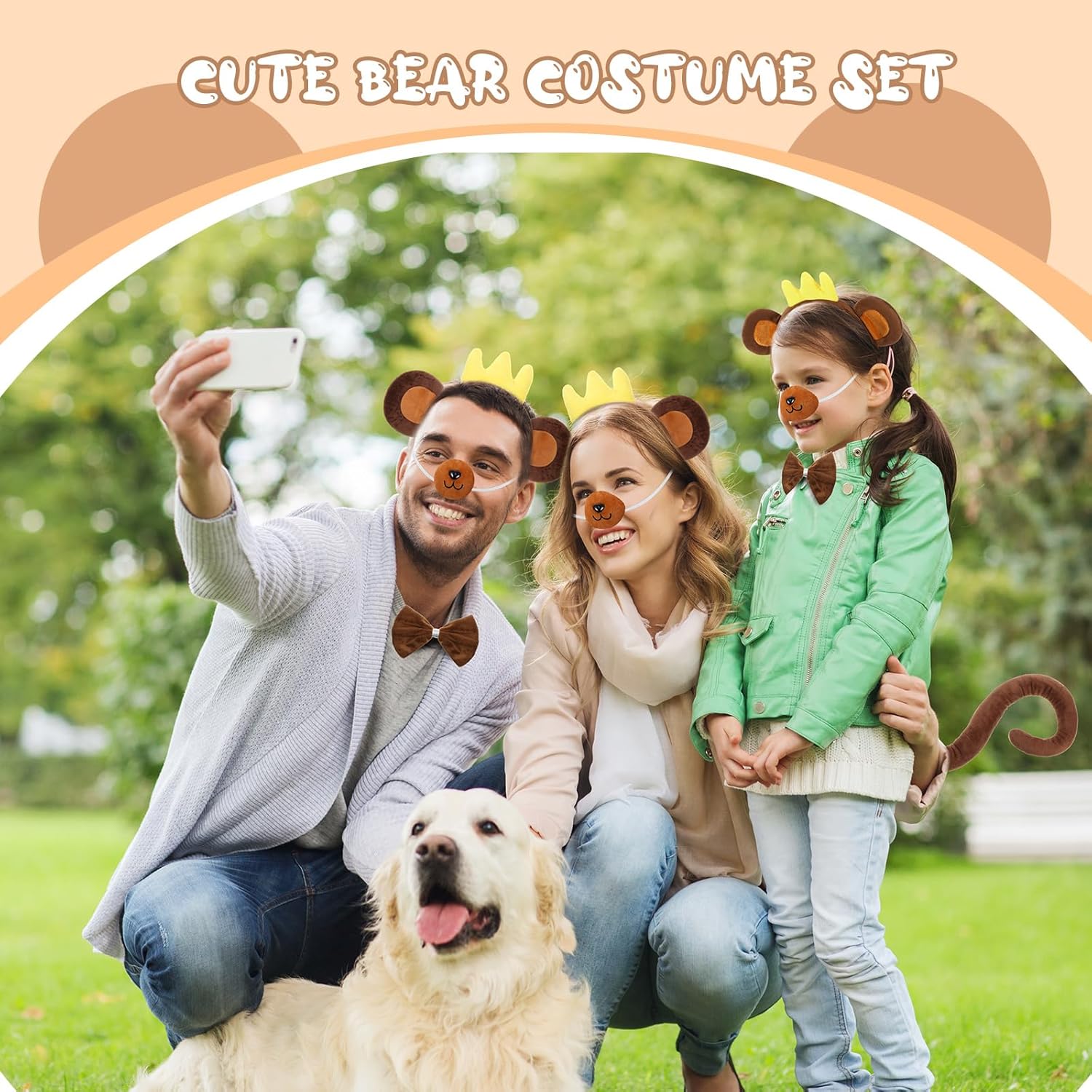 Maiteenly Halloween Monkey Accessories Set for Kids and Men