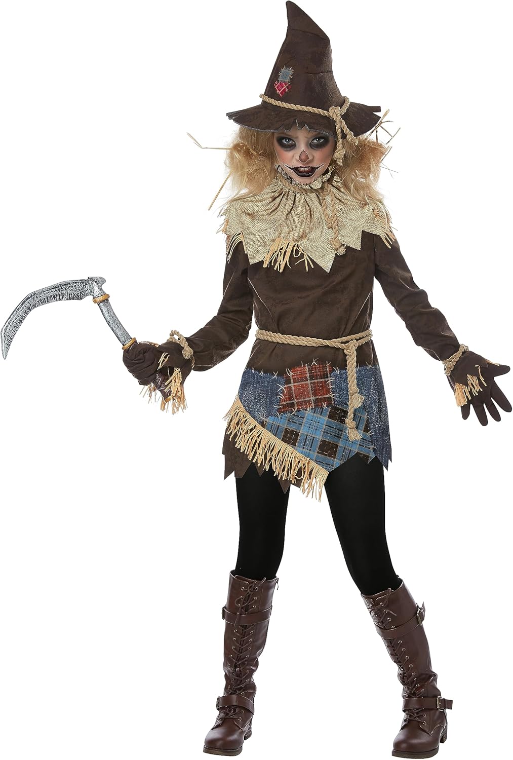Paper Creepy Scarecrow Costume for Girls This That the Blah-Blah