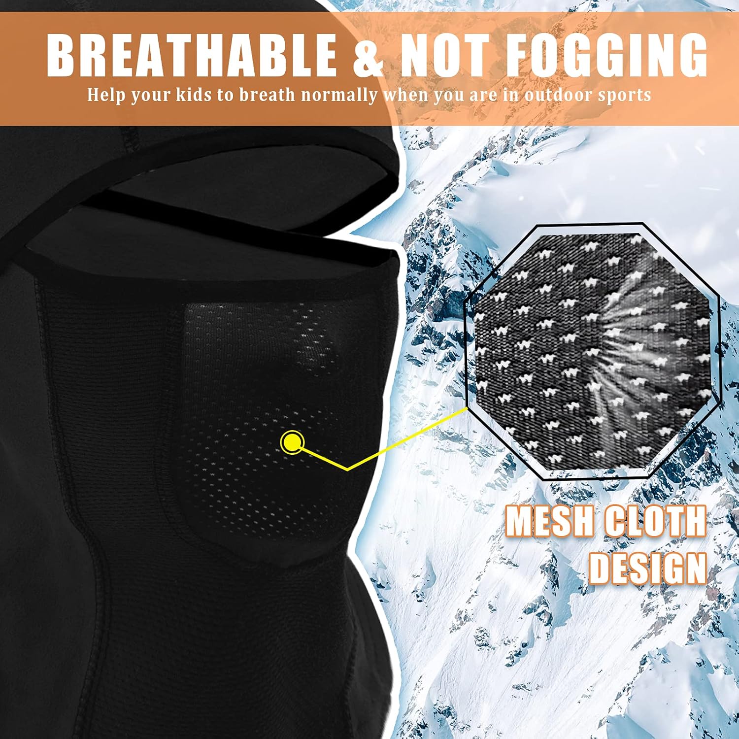 Sturdy Thermal Ski Mask for Kids