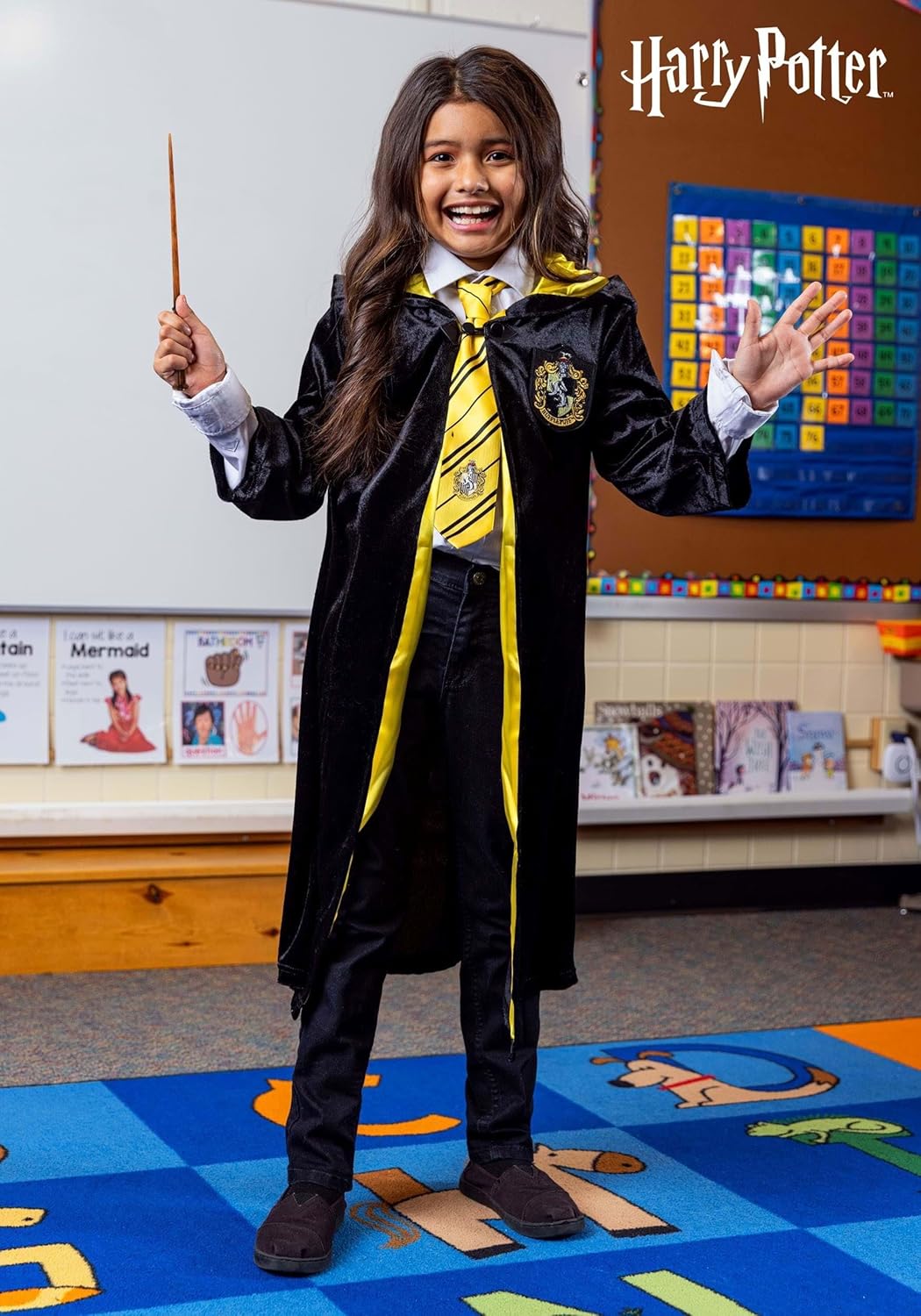 Magical Hufflepuff Robe for Kids