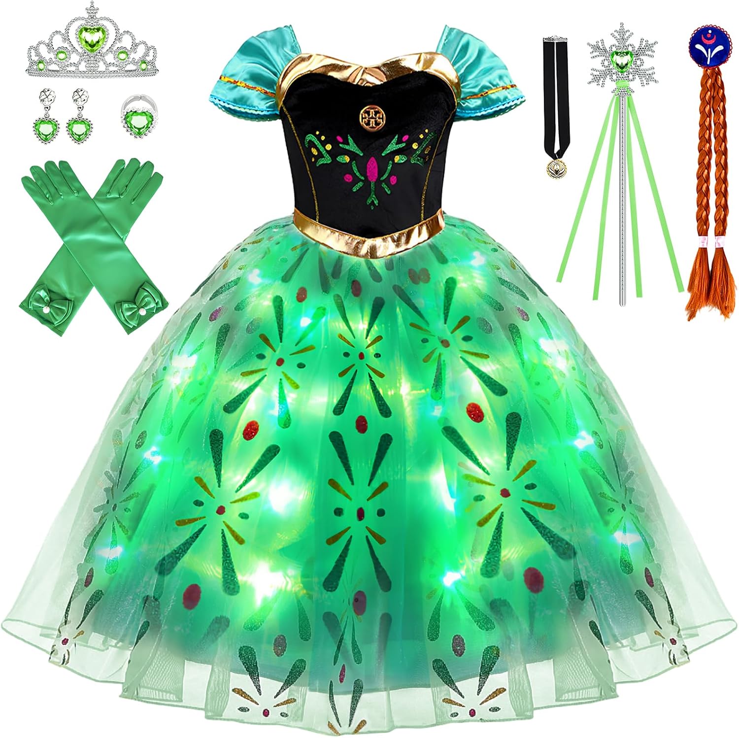 Light-Up Princess Dress for Girls