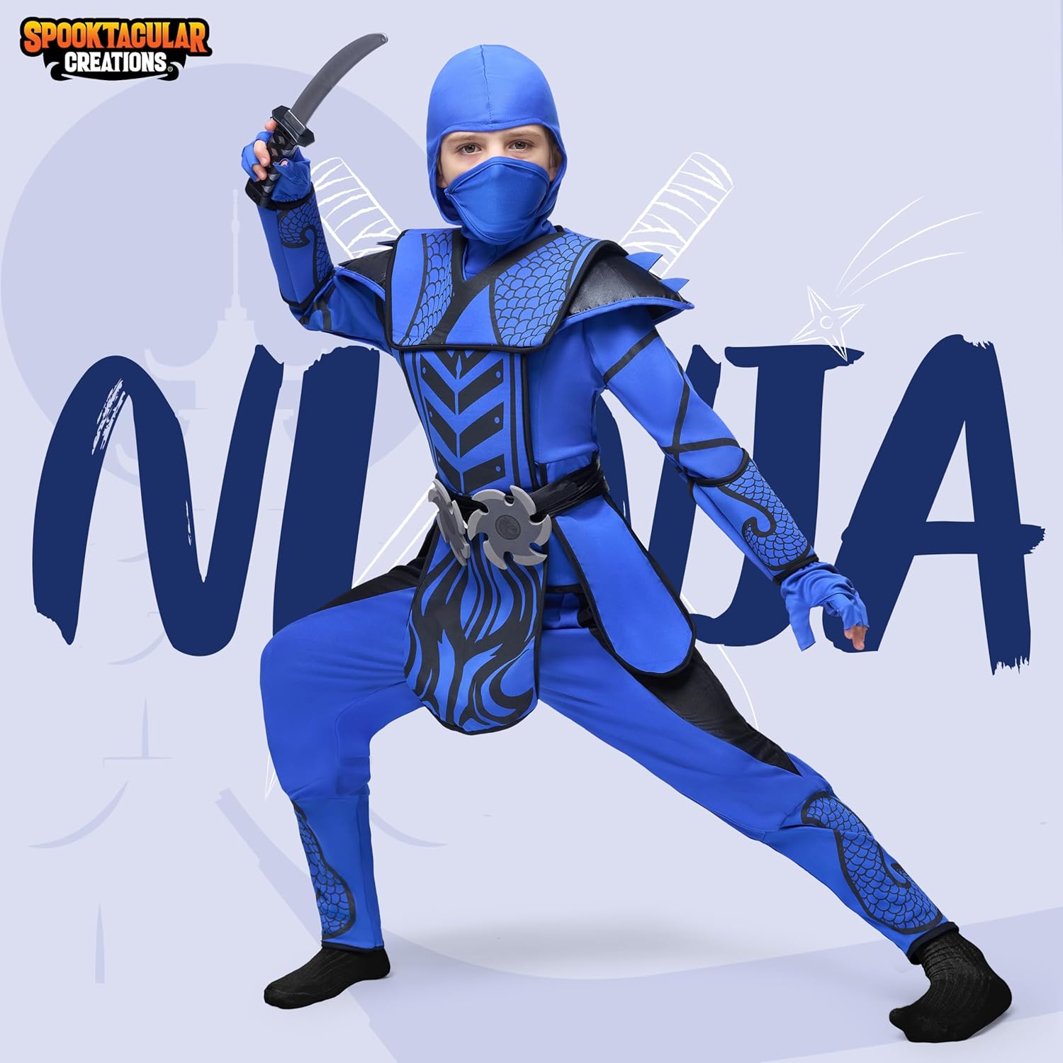 Spooktacular Kids Halloween Ninja Costume for Boys