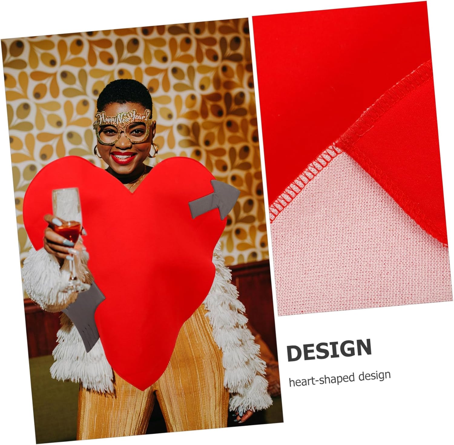 Cupids Heart Glasses Costume Great for Trick or Treat Valentines Day