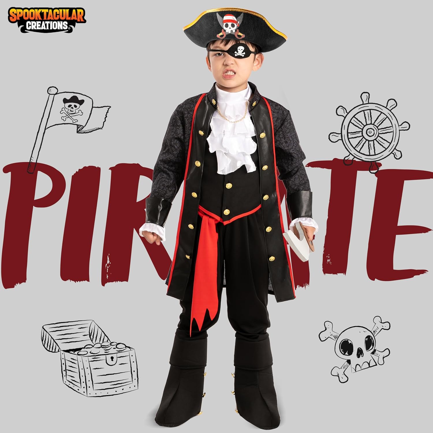 Spooktacular Kids Pirate Costume