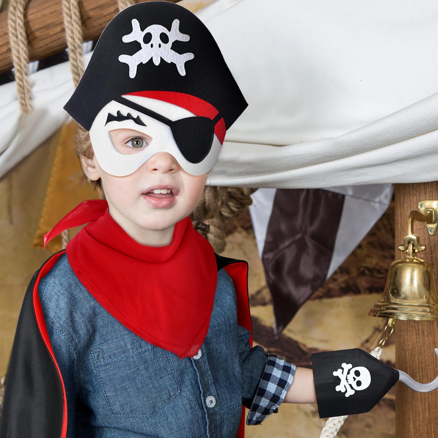 BNCAILOR 6-Piece Pirate Costume Accessory