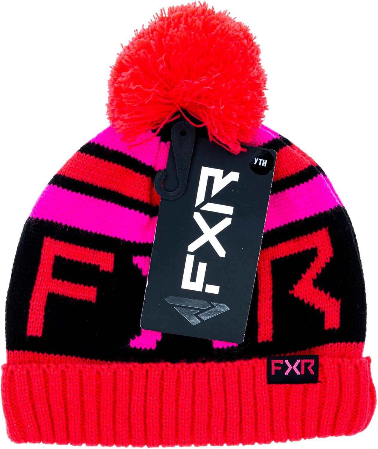 FXR Youth Helmets SoftACrylic Skull Fold-up Pompom Classic Skull Fit Rustic