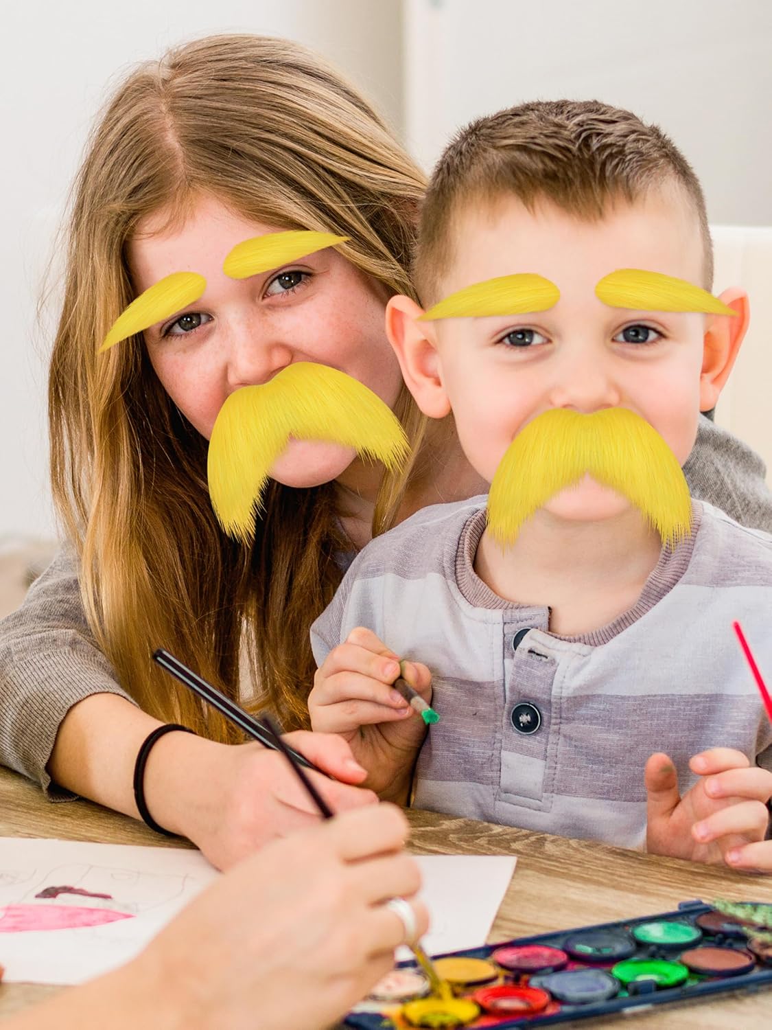 Young Mustaches Yellow Mustache Set for Kids