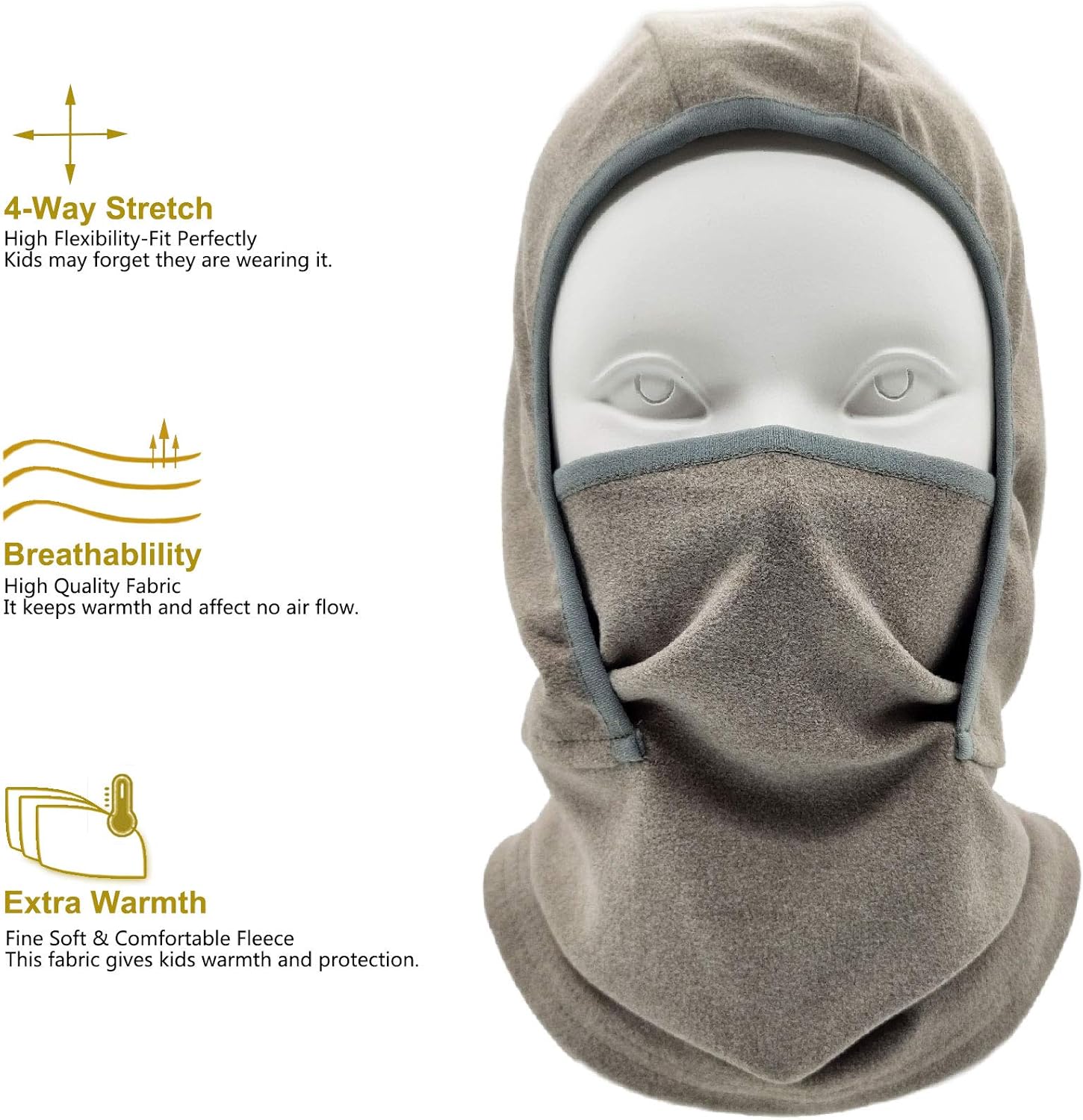 Winter Face Warmer Balaclava for Kids