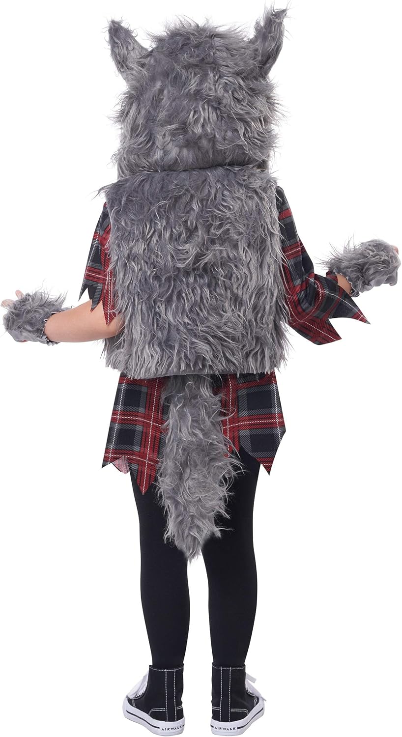 Soft warm stylish Wee-Wolf costume for girls
