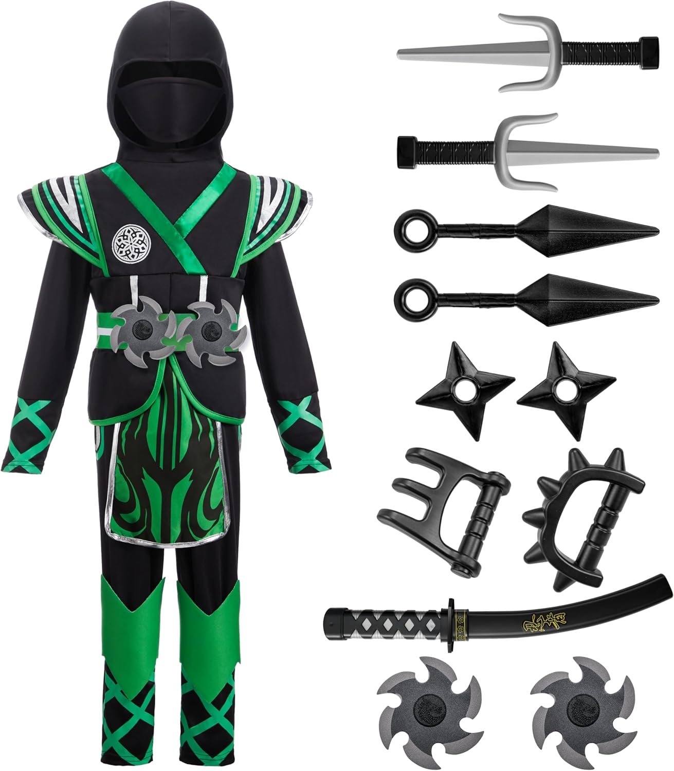 Spooktacular Kids Ninja Costume for Boys - Action-Packed Halloween Fun