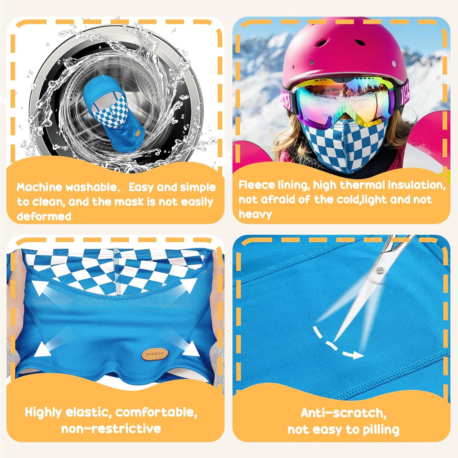 Warm Ski Mask for Kids