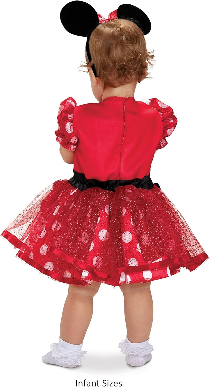 Disguise Disney Minnie Mouse Girl Costume Red 2T