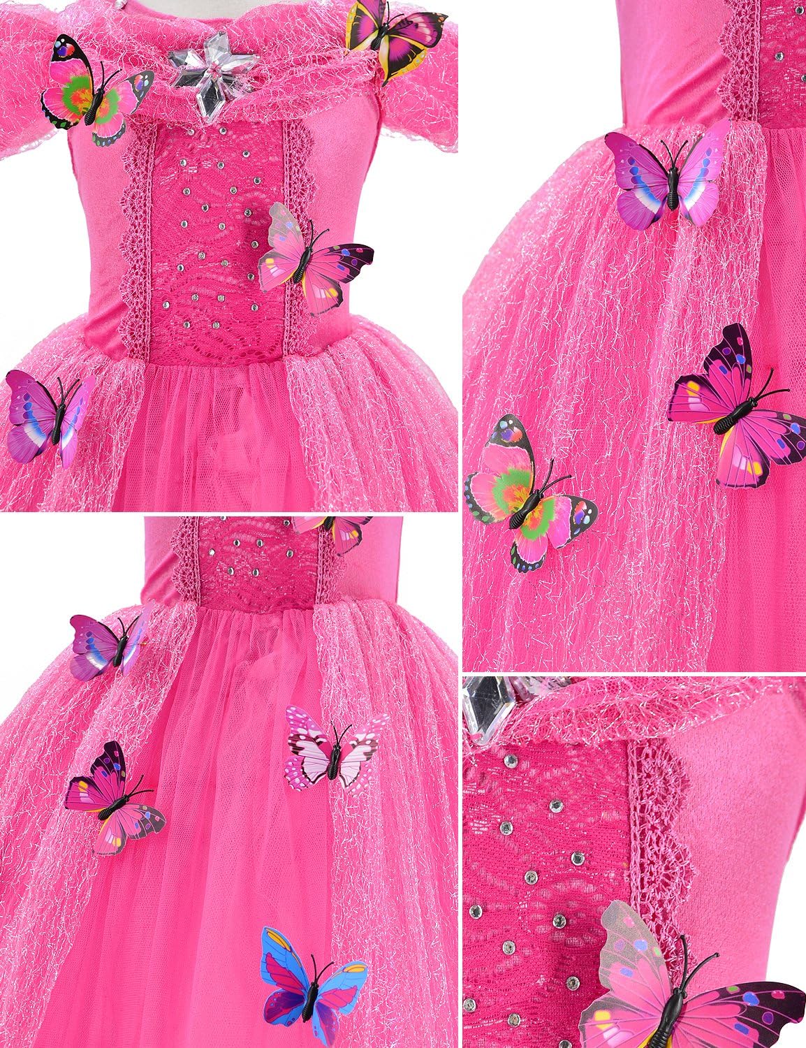 PRINCESS COSTUME BALLGOWN DRESS WITH ACCESSORIES SET