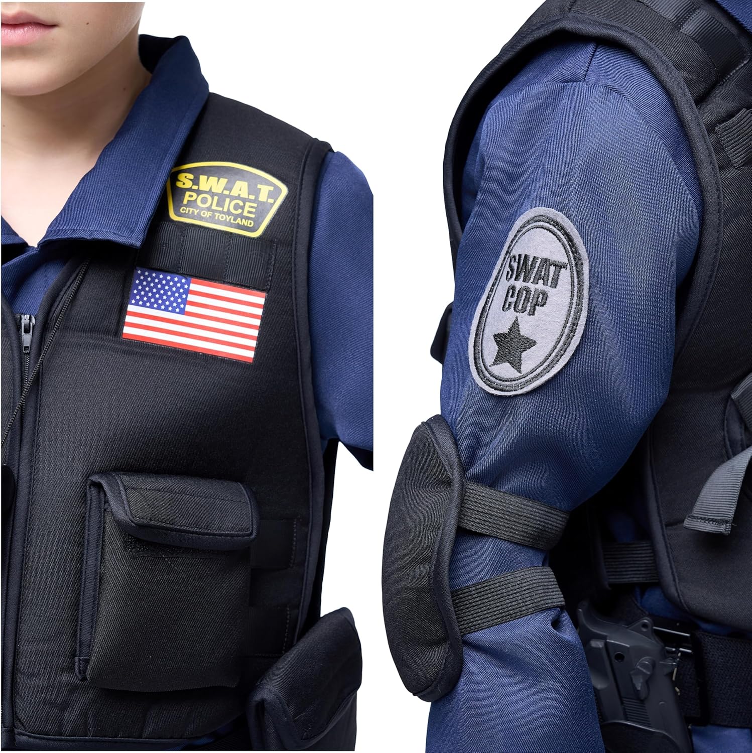 Spooktacular Creations Police SWAT Costume for Kids Halloween Party Costume