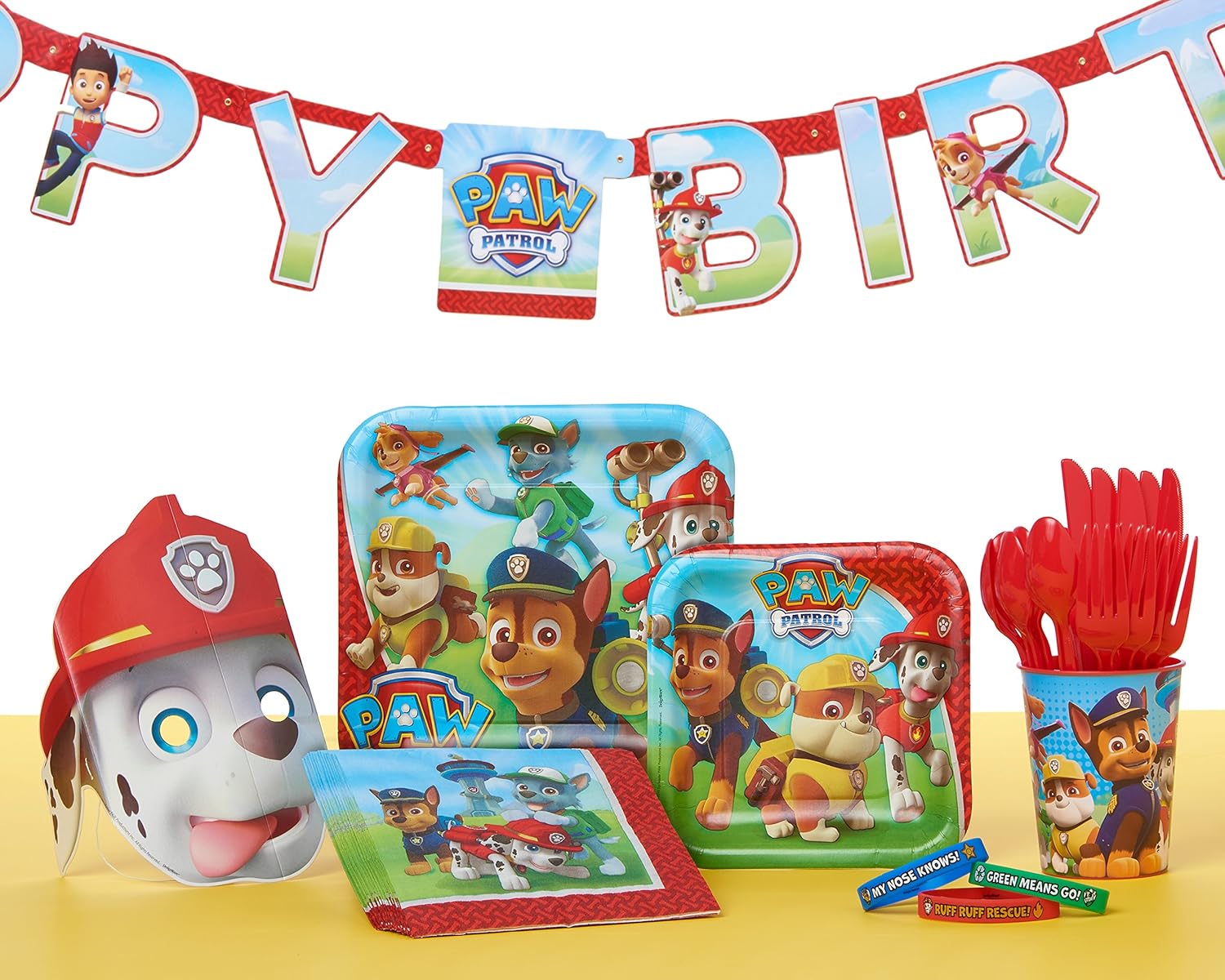 American Greetings Premium Paw Patrol Muffin Top Masks 95 - 12 Pack of 8