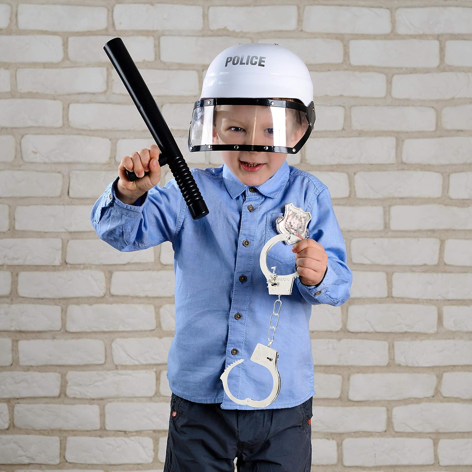 Skeleteen Trick or Treat Police Costume Props