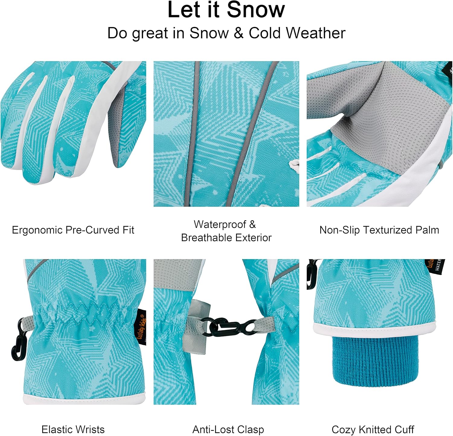 Waterproof Snow Gloves for Kids