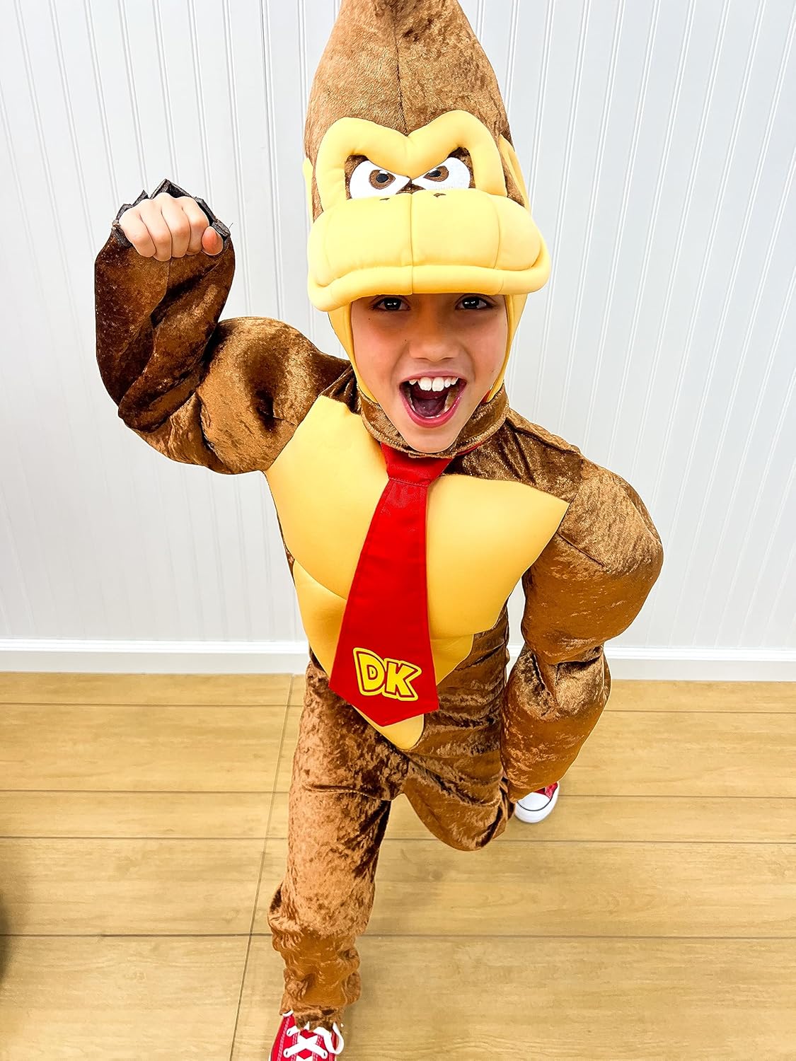 Disguise Boys Donkey Kong Action Costume Super Mario Deli Play Look with Headpiece