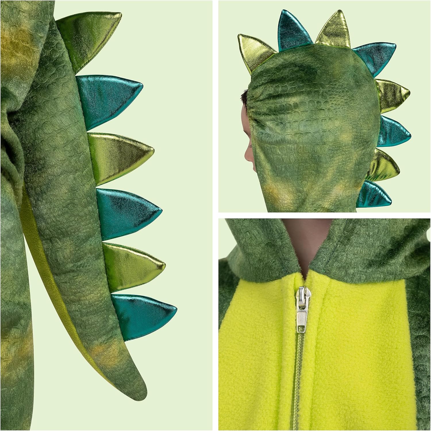Spooktacular Creations Halloween Jumpsuit for Kids - Shining T-Rex