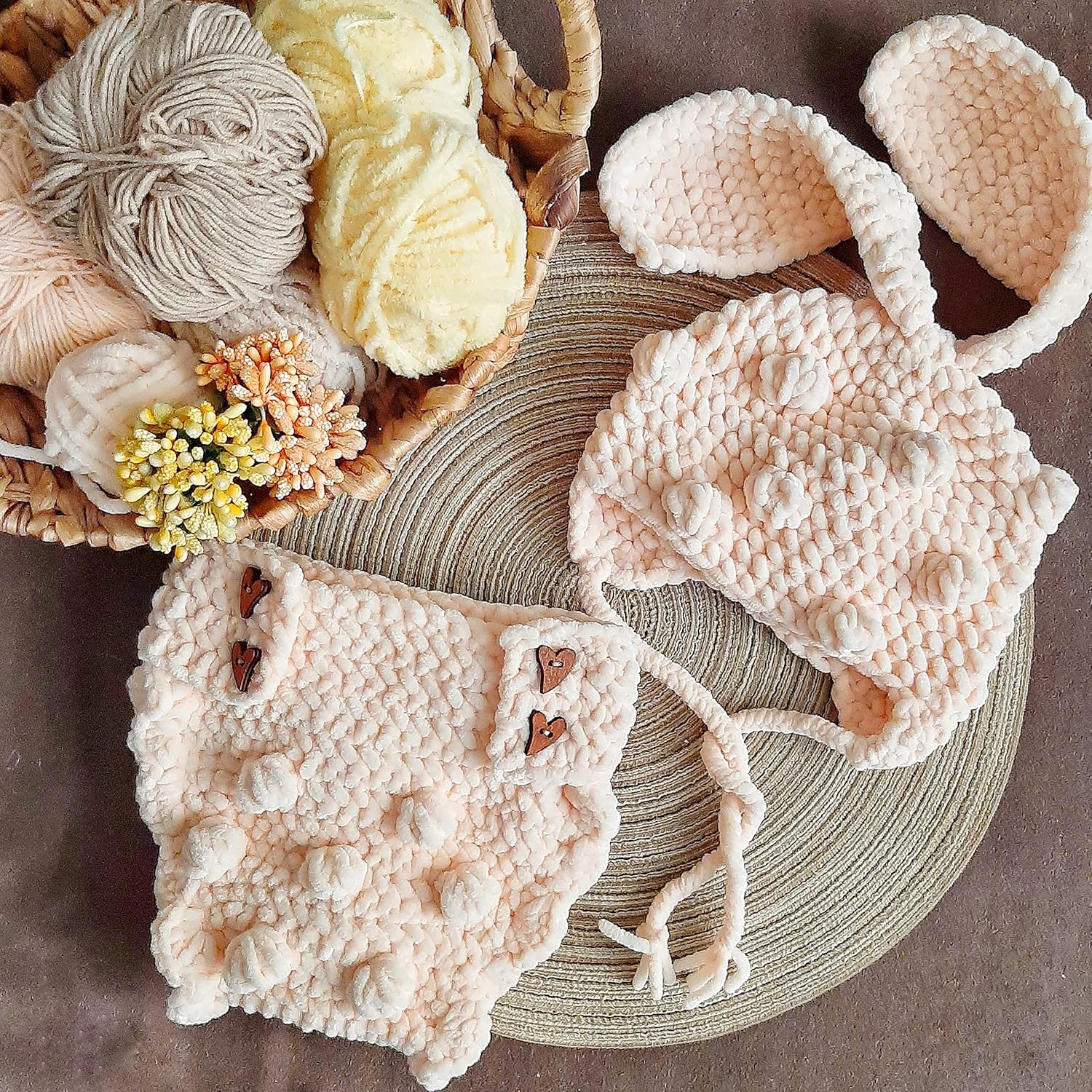 Handmade Baby Crochet Photography Costume - Hat Punders